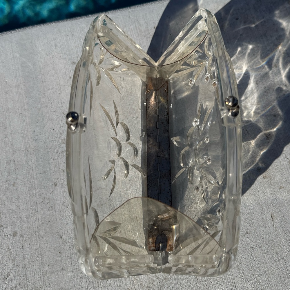 Vintage Clear Lucite Purse/Clutch Handbag - Picture 10 of 16